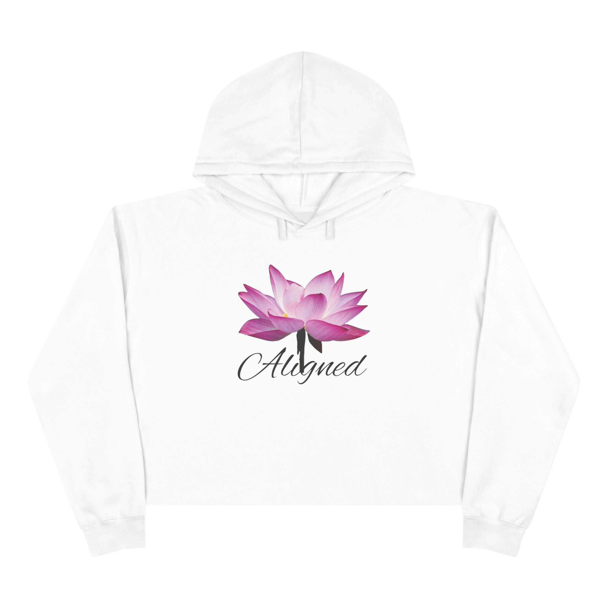 Soft White Crop Top Hoodie — Elegant Minimalist Ladies' Crop Top
