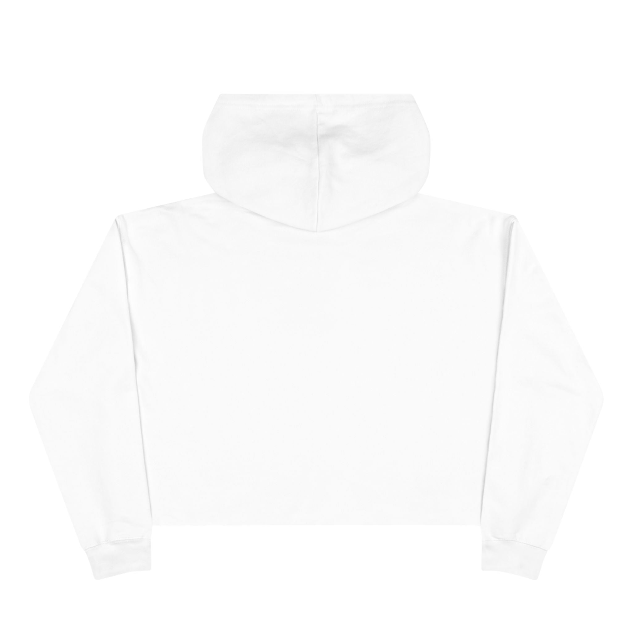 Soft White Crop Top Hoodie — Elegant Minimalist Ladies' Crop Top